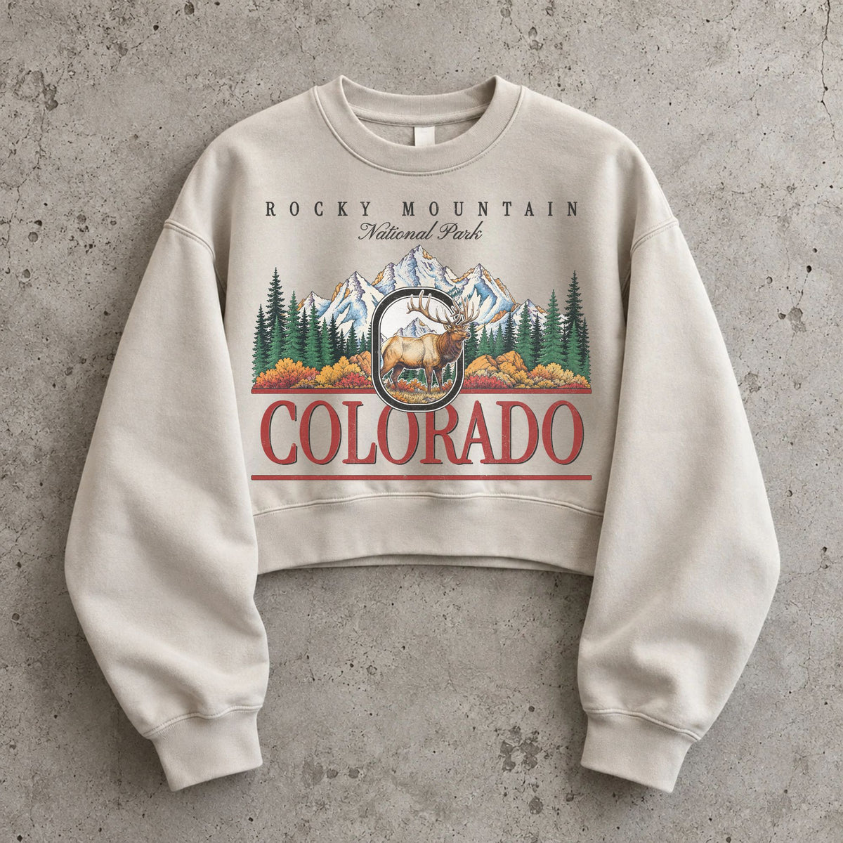 Rocky Mountain Cropped Sweatshirt