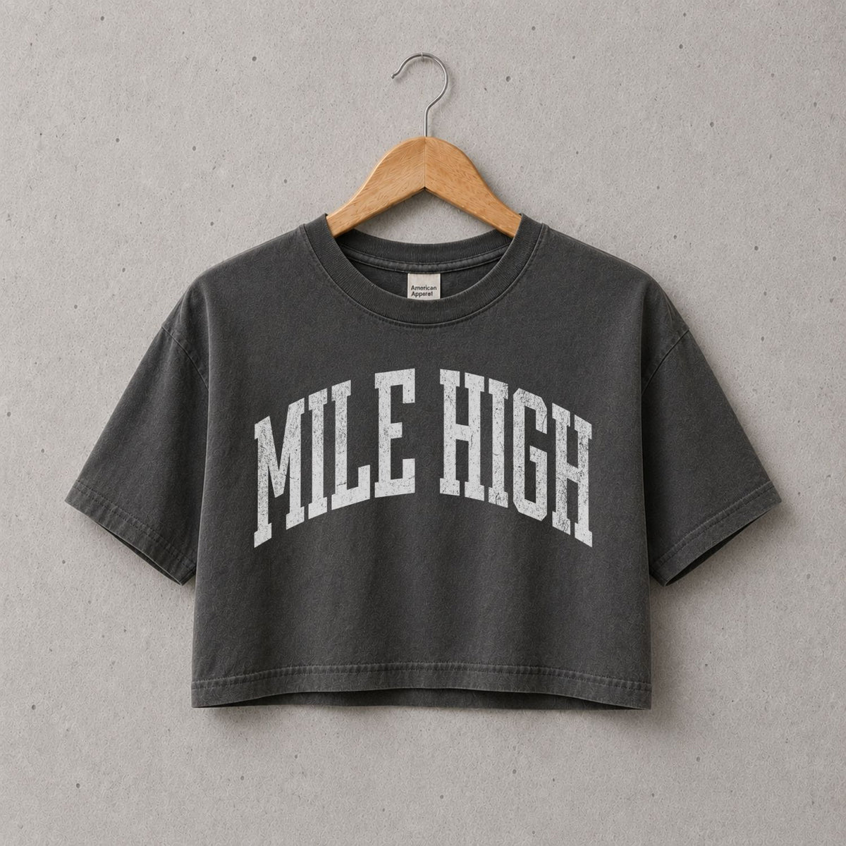 Mile High Cropped Graphic Tee