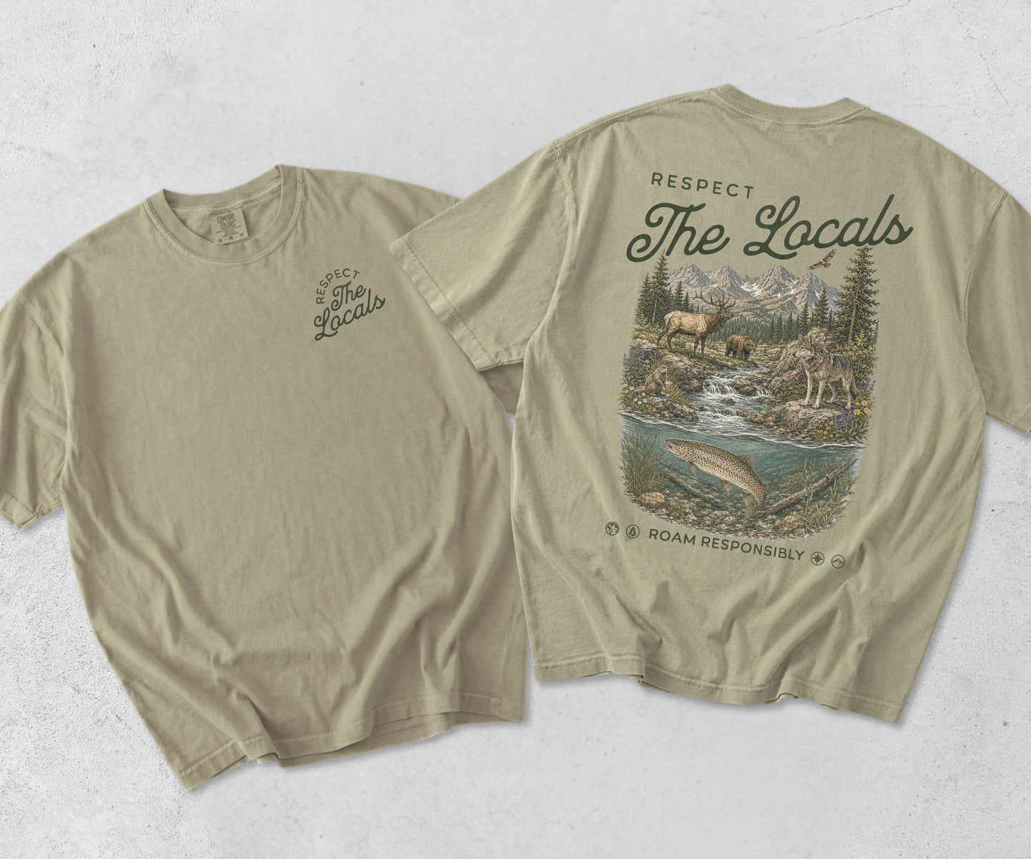 Respect the Locals Wildlife Graphic Tee