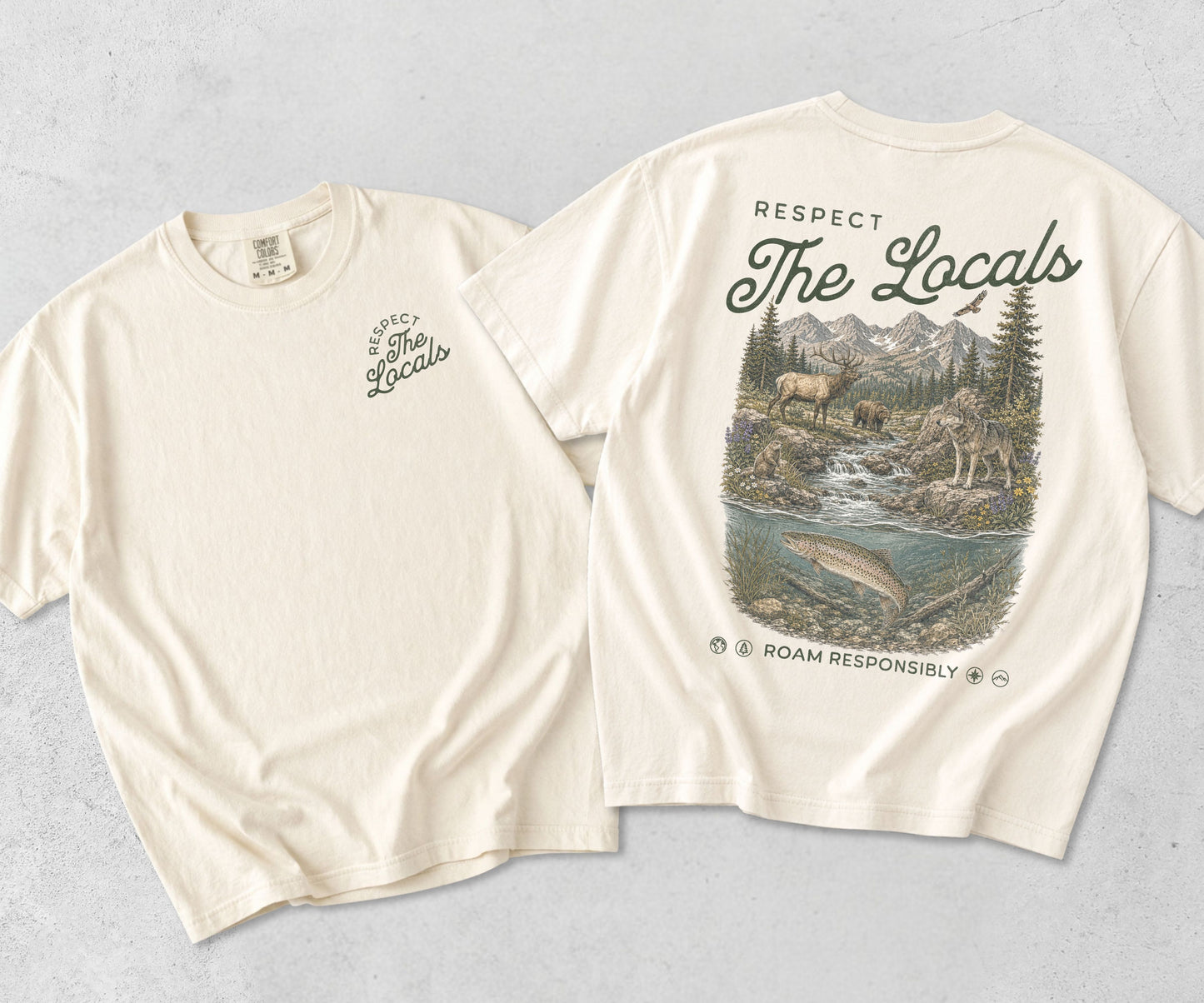 Respect the Locals Wildlife Graphic Tee