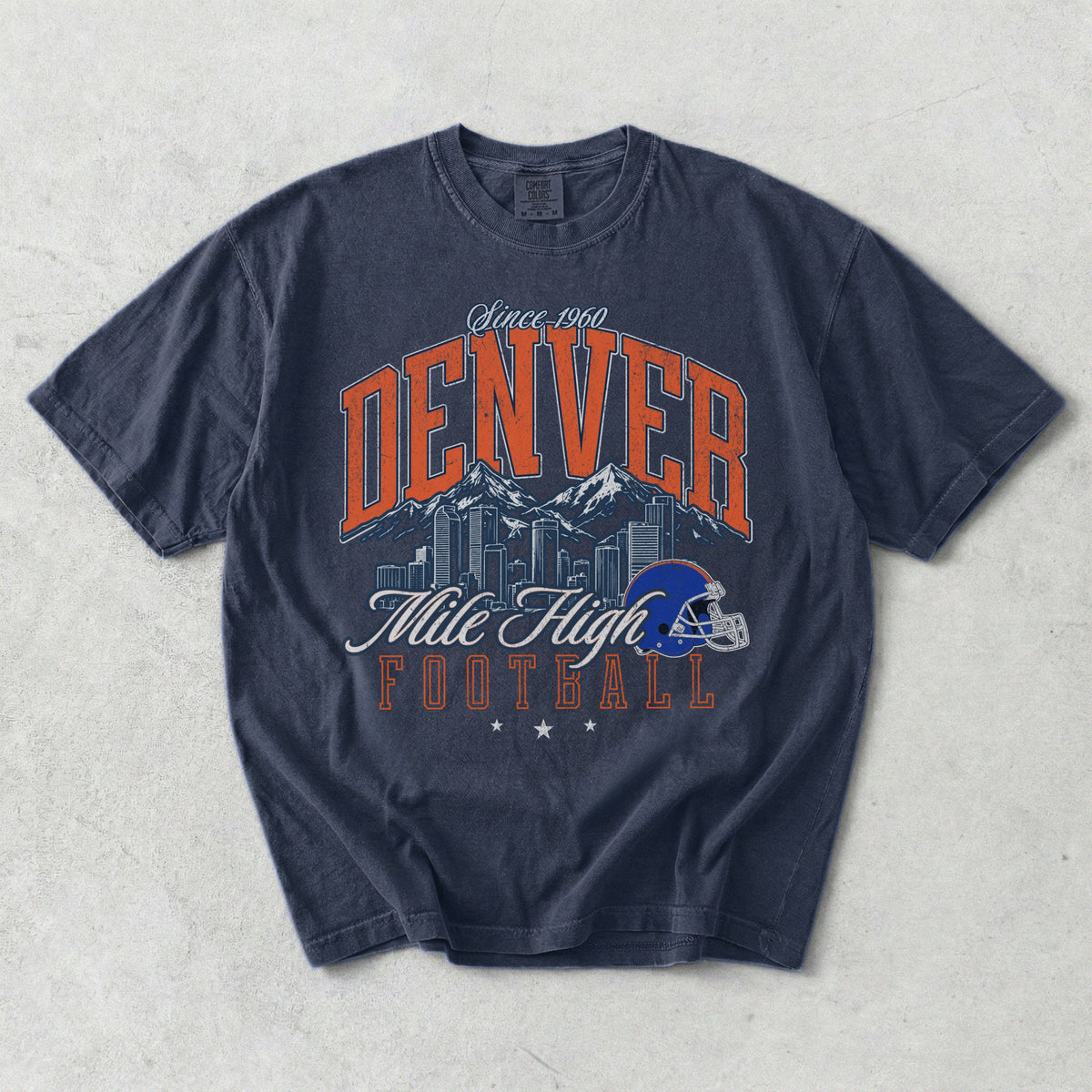 Denver Mile High Football Graphic Tee