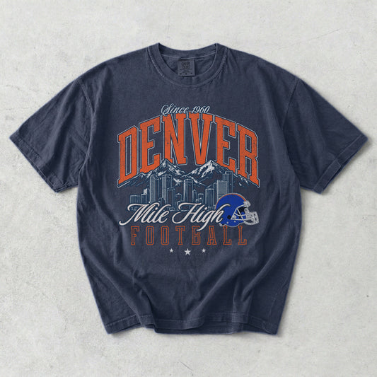 Denver Mile High Football Graphic Tee