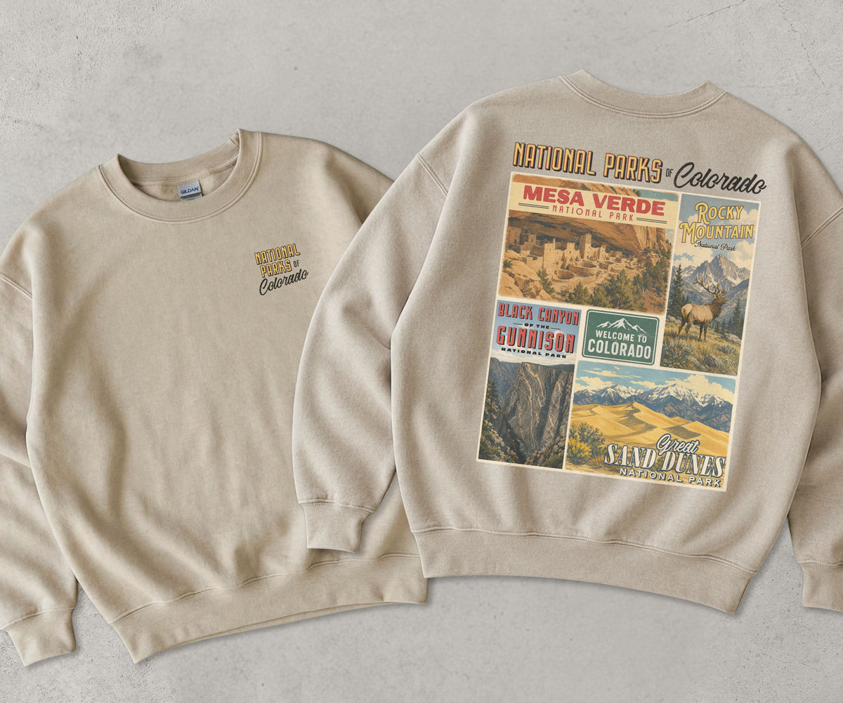 Colorado National Parks Crewneck Sweatshirt