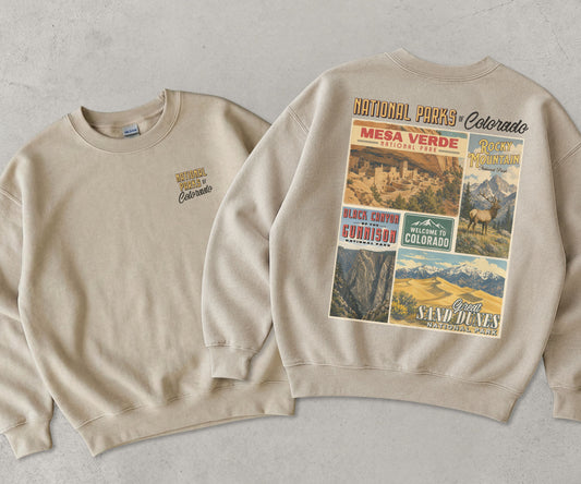 Colorado National Parks Crewneck Sweatshirt