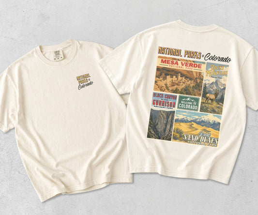 Colorado National Parks Vintage Graphic Tee