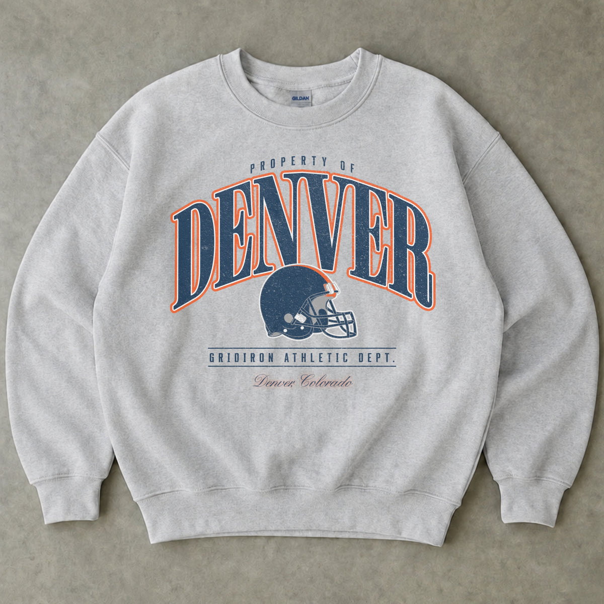 Vintage Denver Football Crewneck Sweatshirt