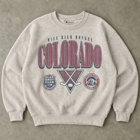 Vintage Mile High Hockey Sweatshirt