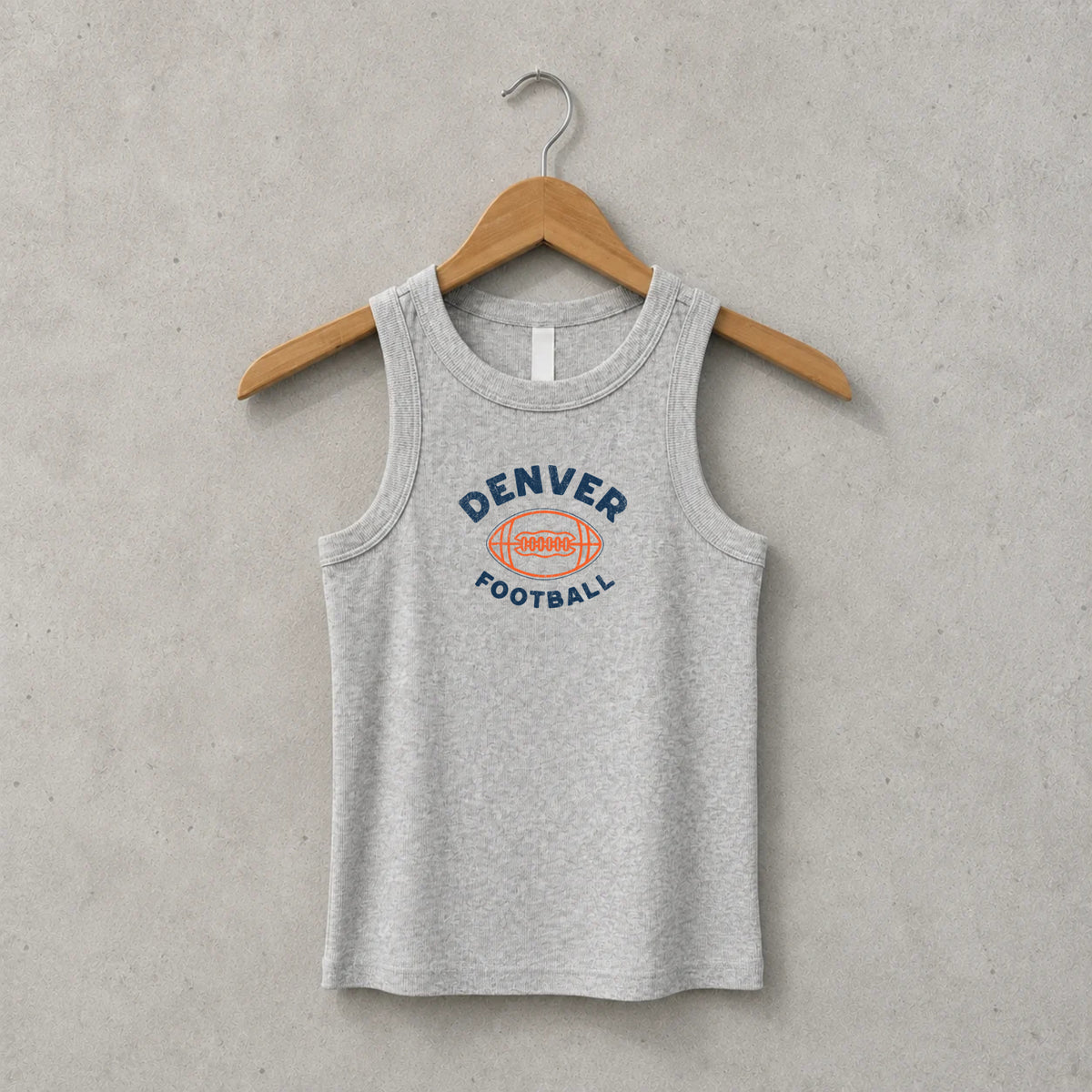 Denver Football Fitted Tank
