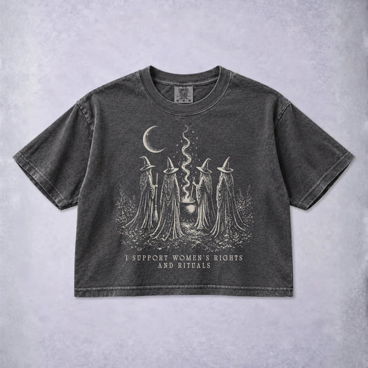 Women's Rights and Rituals Witch Coven Boxy Tee
